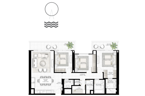 Apartment in SUNRISE BAY in Dubai 3 bedrooms, 143 sq.m. № 31119 - photo 8