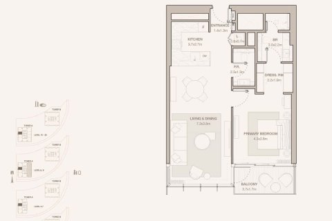Apartment in DIFC, Dubai 1 bedroom, 82.7 sq.m. № 93670 - photo 16