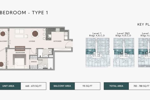 Apartamento en Meydan, Dubai, 1 dormitorio, 73.1 m², № 83618 - foto 11