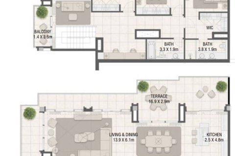 Duplex à Dubai, 3 chambres, 307.04 m², № 4846 - photo 1