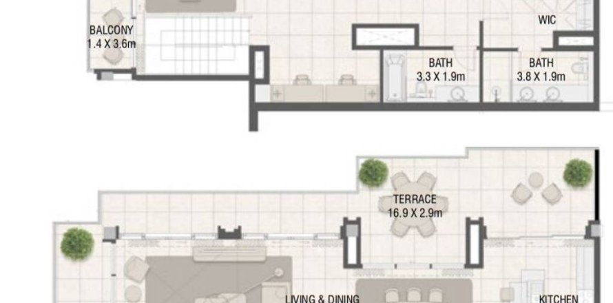 Duplex à Dubai, 3 chambres, 307.04 m², № 4846