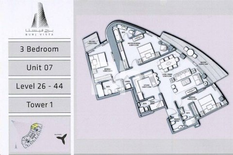 Apartment in Downtown Dubai (Downtown Burj Dubai), Dubai 3 bedrooms, 169 sq.m. № 56344 - photo 2