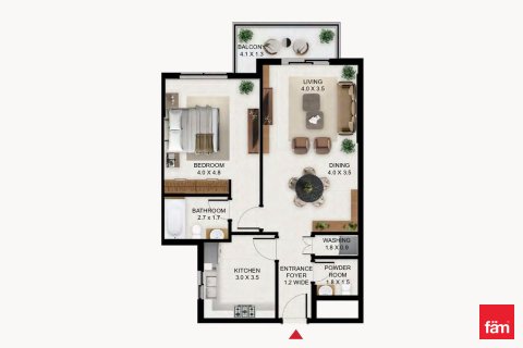 Apartment in Jebel Ali, Dubai 1 bedroom, 87.7 sq.m. № 111918 - photo 2
