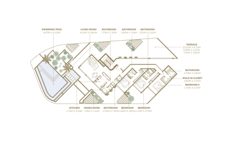 Apartamento en Palm Jumeirah, Dubai, 1 dormitorio, 87 m², № 92564 - foto 10