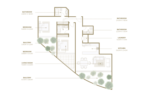 Apartamento en Palm Jumeirah, Dubai, 1 dormitorio, 87 m², № 92564 - foto 9