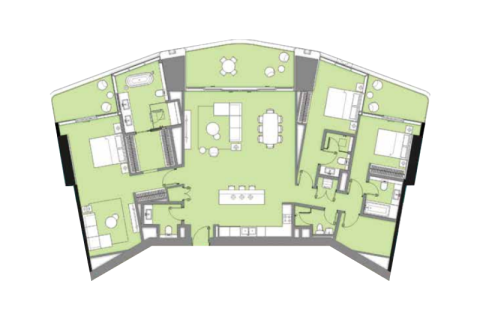 Appartement à Dubai Marina, Dubai, 1 chambre, 70 m², № 92545 - photo 8