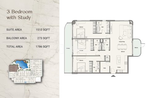 Apartment in Al Sufouh, Dubai 2 bedrooms, 104 sq.m. № 113057 - photo 22
