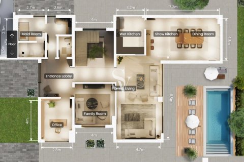 فيلا في Dubai Land, دبي 4 غرف نوم, 789 م² رقم 89990 - صورة 15