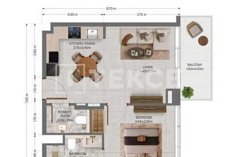 Apartment in Dubai Land, Dubai 3 bedrooms, 139 sq.m. № 141877 - photo 25