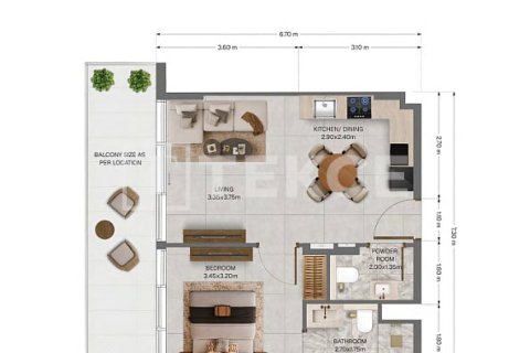Apartment in Dubai Land, Dubai 3 bedrooms, 139 sq.m. № 141877 - photo 26