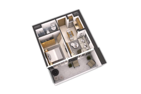 شقة في Marasi Business Bay, دبي 1غرف نوم, 44 م² رقم 30986 - صورة 2