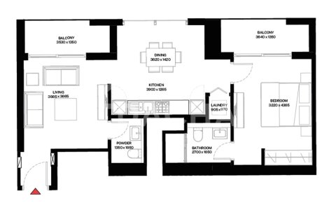 Apartamento en Sobha Hartland, Mohammed Bin Rashid City, Dubai, 1 dormitorio, 72 m², № 105445 - foto 11