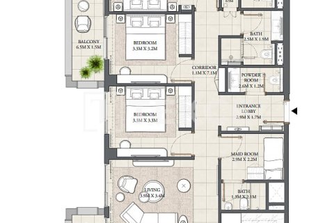 Купить квартиру в Дубае: 3 спальни, 149м², № 83996 - фото 12