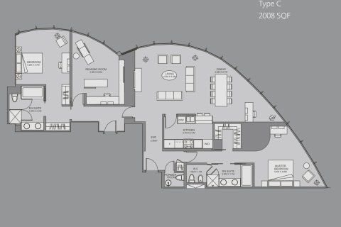 Купить квартиру в Бурдж-Халифе, Дубай: 2 спальни, 187м², № 3979 - фото 8