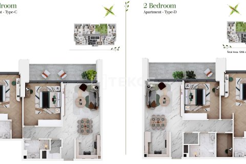 Appartement à Dubai Sports City, Dubai, 2 chambres, 107 m², № 59251 - photo 22