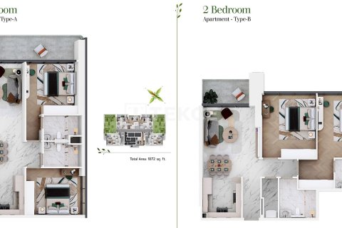 Appartement à Dubai Sports City, Dubai, 2 chambres, 107 m², № 59251 - photo 21