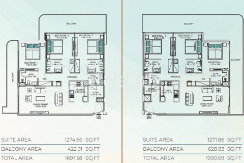 Apartamento en Dubai, 3 dormitorios, 137 m², № 94487 - foto 24