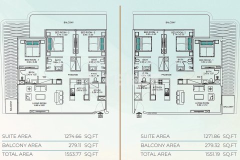 Apartamento en Dubai, 3 dormitorios, 137 m², № 94487 - foto 25