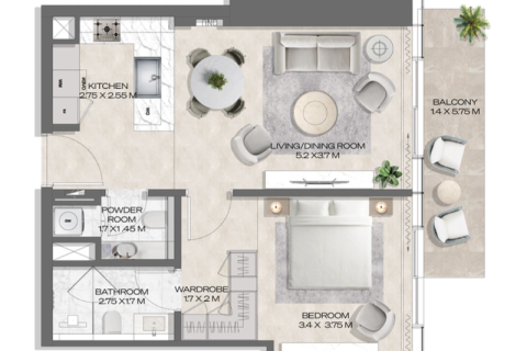 Apartment in Business Bay, Dubai 1 bedroom, 71 sq.m. № 92511 - photo 4