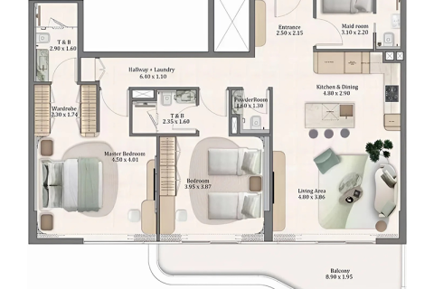 Apartment in Dubai 1 bedroom, 79 sq.m. № 92496 - photo 6