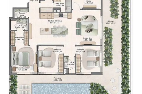 Apartment in Dubai 1 bedroom, 79 sq.m. № 92496 - photo 7