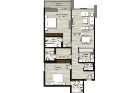 Apartment in Dubai Marina, Dubai 1 bedroom, 116 sq.m. № 92521 - photo 9