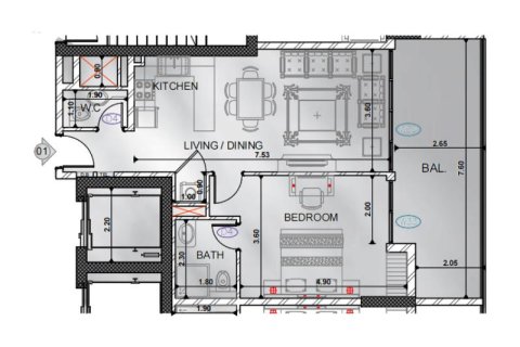 Appartement à Nadd Al Sheba, Dubai, 1 chambre, 76 m², № 92509 - photo 8