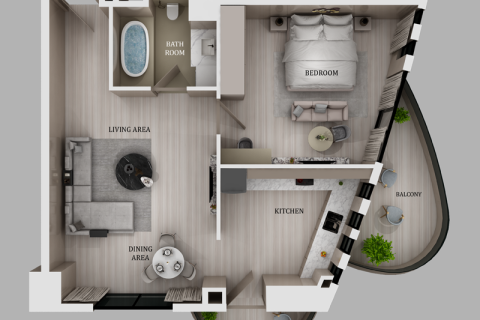 Apartment in Dubai Marina, Dubai studio № 92508 - photo 4