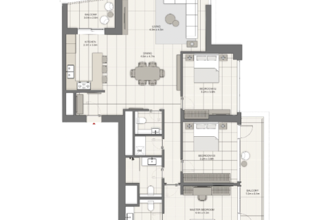 Apartment in Dubai Marina, Dubai 1 bedroom, 69 sq.m. № 92520 - photo 14