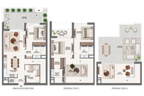 Apartment in Silva by Emaar in Dubai Creek Harbour (The Lagoons), Dubai 1 bedroom, 69 sq.m. № 103901 - photo 11