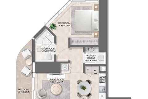 Appartement à DWTN Residences à Business Bay, Dubai, 1 chambre, 71 m², № 103900 - photo 6