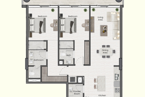 Apartment in Nadd Al Sheba, Dubai 1 bedroom, 68 sq.m. № 92284 - photo 8