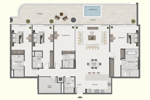 Apartment in Nadd Al Sheba, Dubai 1 bedroom, 68 sq.m. № 92284 - photo 11