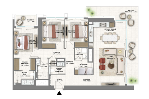 Apartment in Dubai Creek Harbour (The Lagoons), Dubai 1 bedroom, 71 sq.m. № 92283 - photo 4