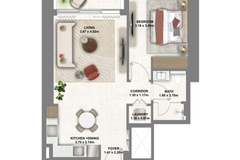 Apartment in Dubai Creek Harbour (The Lagoons), Dubai 1 bedroom, 71 sq.m. № 92283 - photo 2