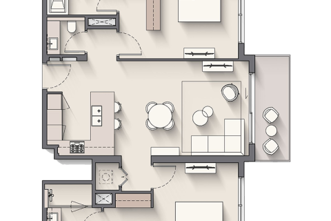 Apartment in Dubai South (Dubai World Central), Dubai studio, 41 sq.m. № 92290 - photo 9