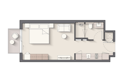 Apartment in Dubai South (Dubai World Central), Dubai studio, 41 sq.m. № 92290 - photo 7