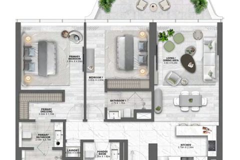 Apartment in Palm Jumeirah, Dubai 1 bedroom, 79 sq.m. № 92285 - photo 10