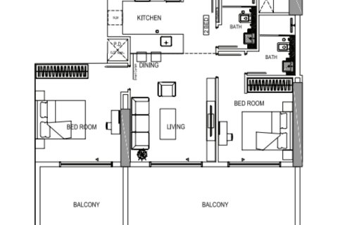 Appartement à Al Jaddaf, Dubai, 1 chambre, № 92403 - photo 6
