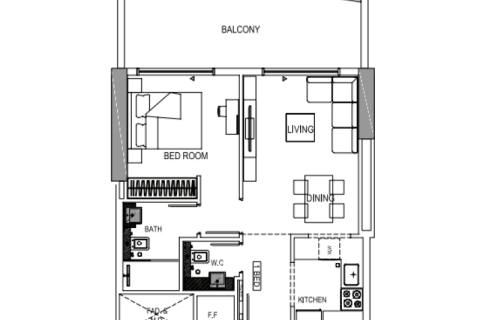 Appartement à Al Jaddaf, Dubai, 1 chambre, № 92403 - photo 5