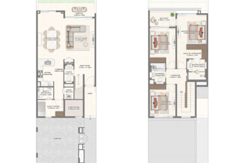 Townhouse in The Valley, Dubai 3 bedrooms, 226 sq.m. № 92401 - photo 7