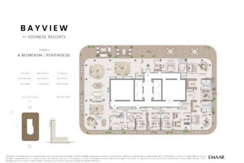 Penthouse in EMAAR Beachfront, Dubai 6 bedrooms, 1100 sq.m. № 9278 - photo 9