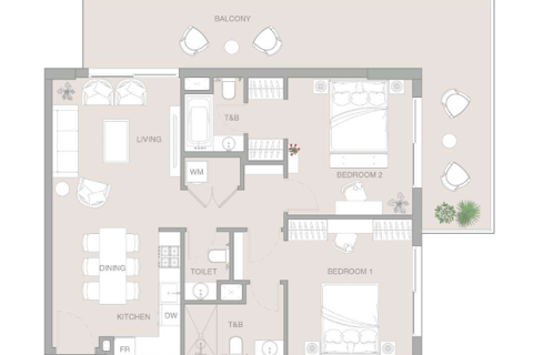 Apartamento en Jumeirah Village Triangle, Dubai, 1 dormitorio, 100 m², № 103602 - foto 3