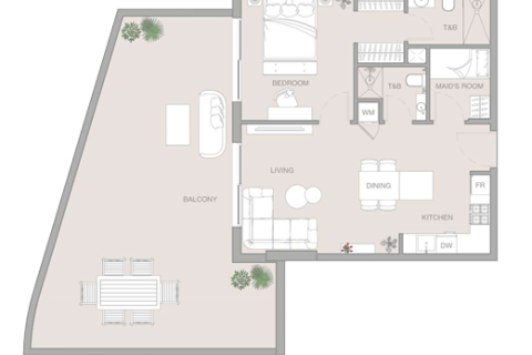 Apartamento en Jumeirah Village Triangle, Dubai, 1 dormitorio, 100 m², № 103602 - foto 4