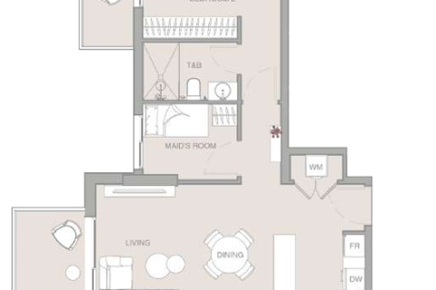 Apartamento en Jumeirah Village Triangle, Dubai, 1 dormitorio, 100 m², № 103602 - foto 24