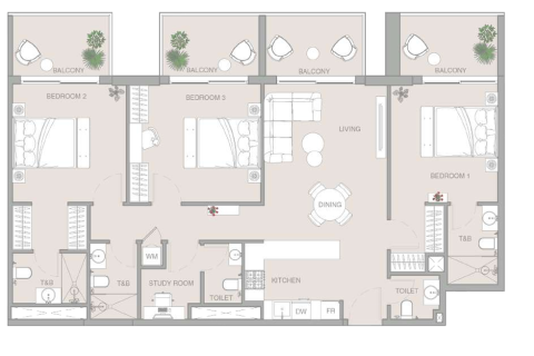 Apartamento en Jumeirah Village Triangle, Dubai, 1 dormitorio, 100 m², № 103602 - foto 23