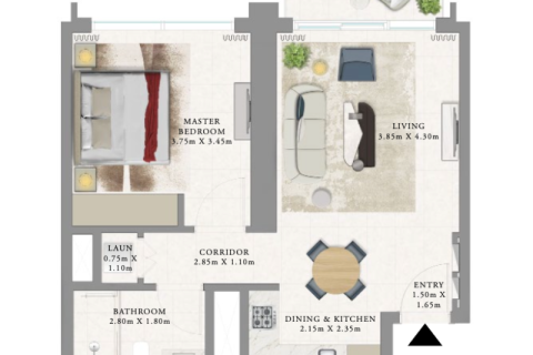 Apartment in Dubai Creek Harbour (The Lagoons), Dubai 1 bedroom, 66 sq.m. № 92413 - photo 4