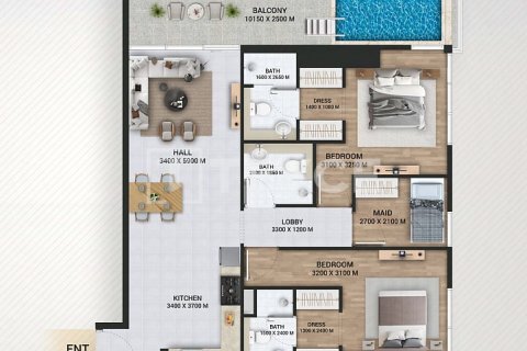 Apartment in Dubai studio, 38 sq.m. № 9180 - photo 11