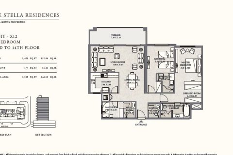 Apartment in Al Furjan, Dubai 2 bedrooms, 148.5 sq.m. № 59794 - photo 11