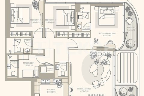 Appartement à Dubai, 2 chambres, 114 m², № 100493 - photo 15